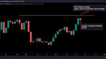 Shiba Inu Hits Record High as Bitcoin Eyes Weekly Price Loss