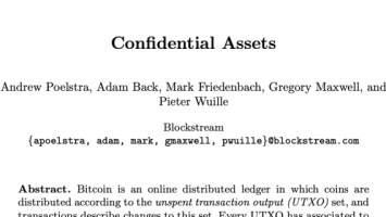 Liquid For Bitcoiners: Confidential Transactions