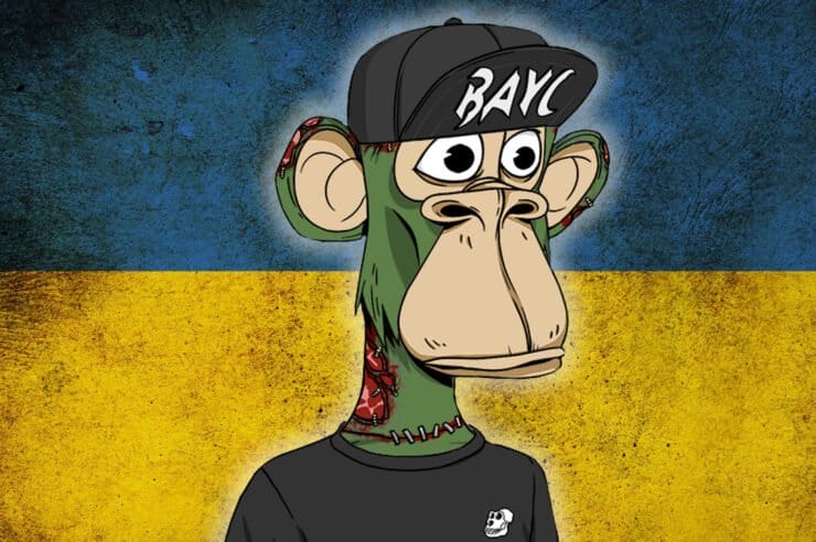 Bored Ape Yacht Club Donates  Million in Ethereum to Ukraine Following Community Efforts