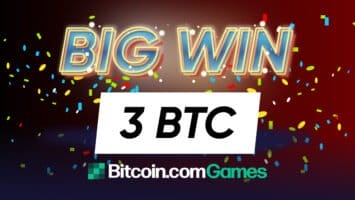 Another 3 BTC Jackpot Won at Bitcoin.com Games, Over 15 Players 10x Their Deposits Just This Month