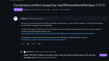 Another Bug Briefly Took Down Part Of The Lightning Network