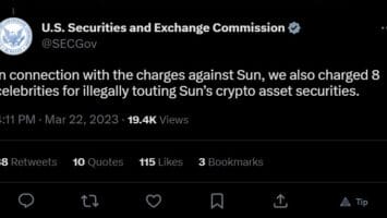 SEC Accuses Crypto Giant Justin Sun And Lindsay Lohan Of Securities Law Violation