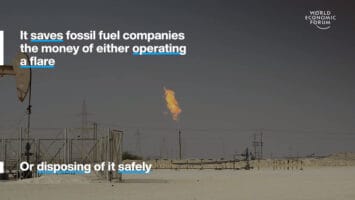 WEF Showcases Flared Methane Energy, Bitcoin Miners Already on the Trend