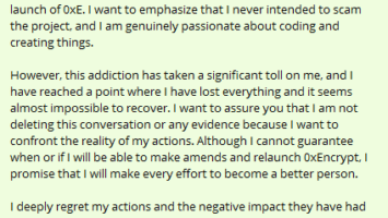 Encryption AI Token Plummets 99% As Developer Rug Pulls M for Gambling Addiction