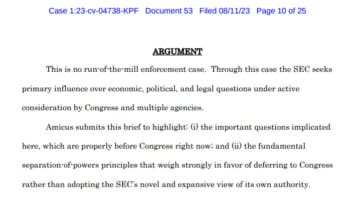 Senator Lummis Files Brief Supporting Coinbase Motion to Dismiss SEC Suit