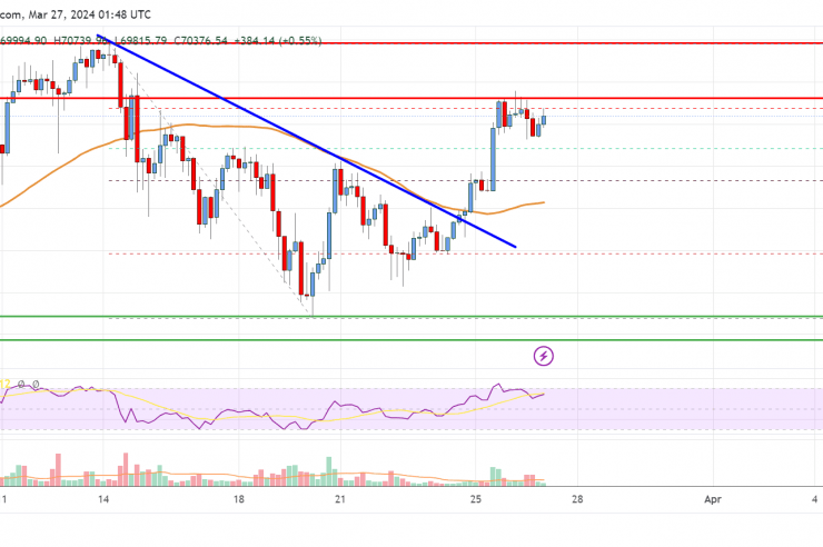 Bitcoin Price Analysis: BTC Restarts Increase And Aims More Upsides