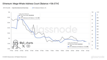 Ethereum Mega-Whales Exit as Network Activity and Price Decline
