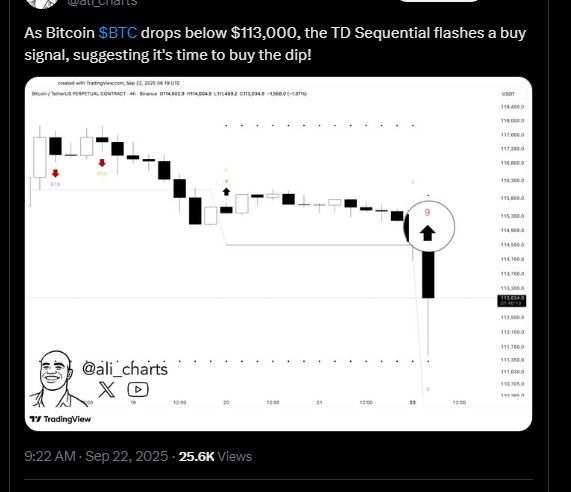 Bitcoin Dips Below 3K, TD Sequential Signals Buy Now