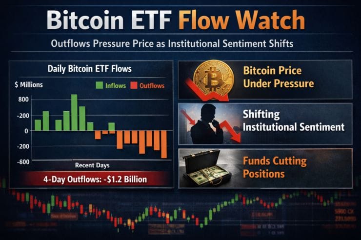 Bitcoin ETF Flow Watch: Outflows Pressure Price as Institutional Sentiment Shifts