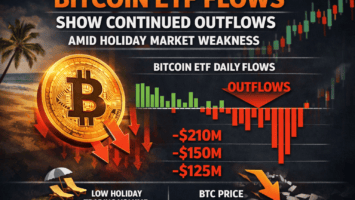 Bitcoin ETF Flows Show Continued Outflows Amid Holiday Market Weakness