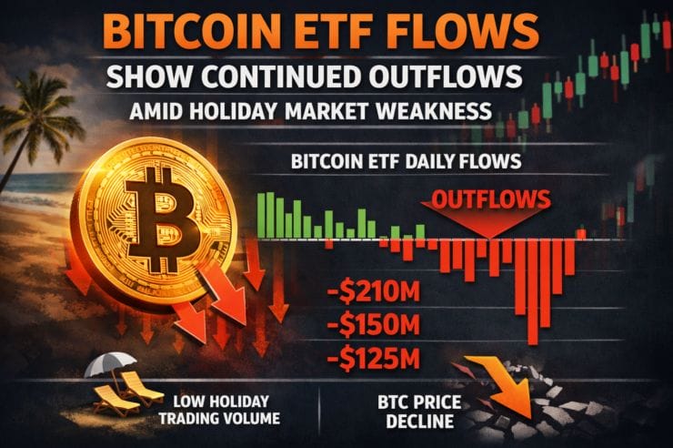 Bitcoin ETF Flows Show Continued Outflows Amid Holiday Market Weakness