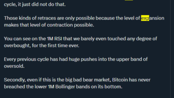 Bitcoin News: Bitcoin Bottom Unlikely to Drop Below K, Bollinger Bands Reveal